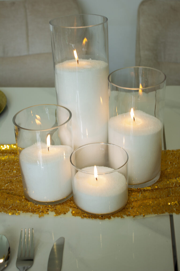 Table to sand candles